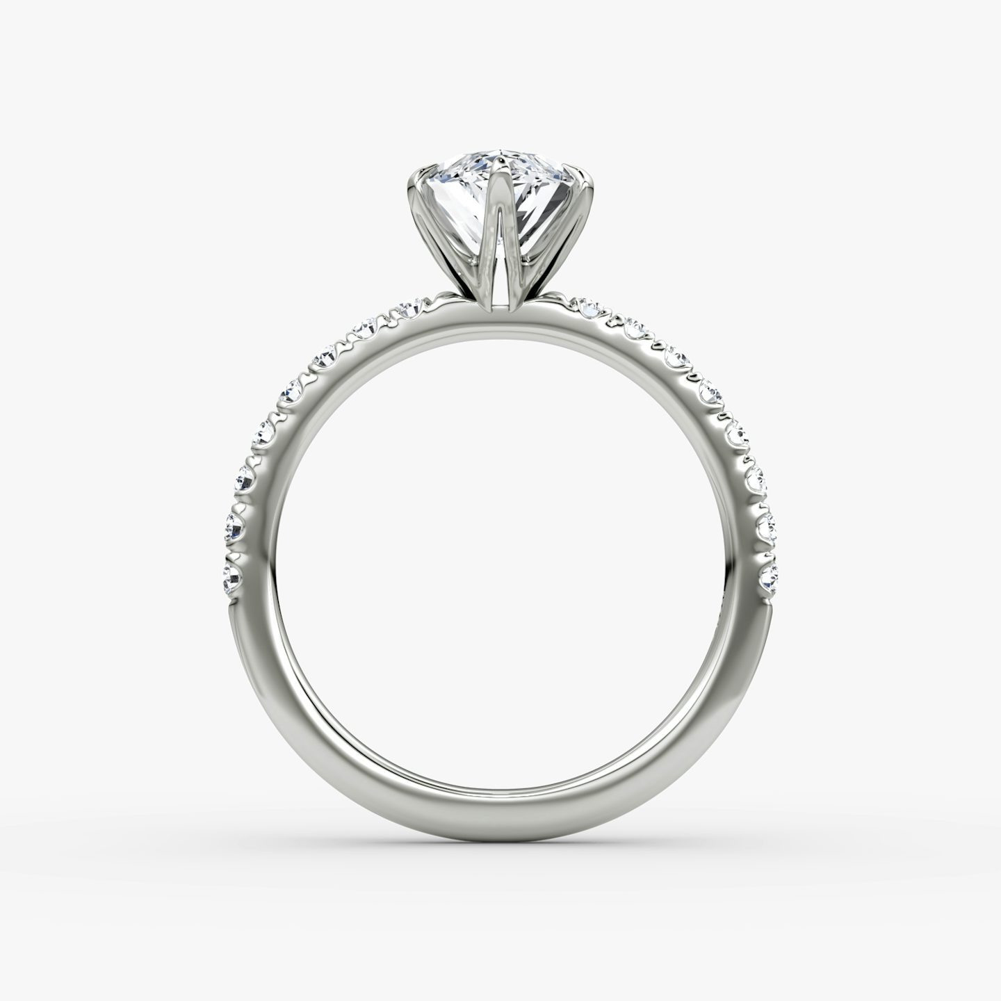 The V | Pavé Marquise | Platinum | Band: Pavé | Diamond orientation: vertical | Carat weight: See full inventory