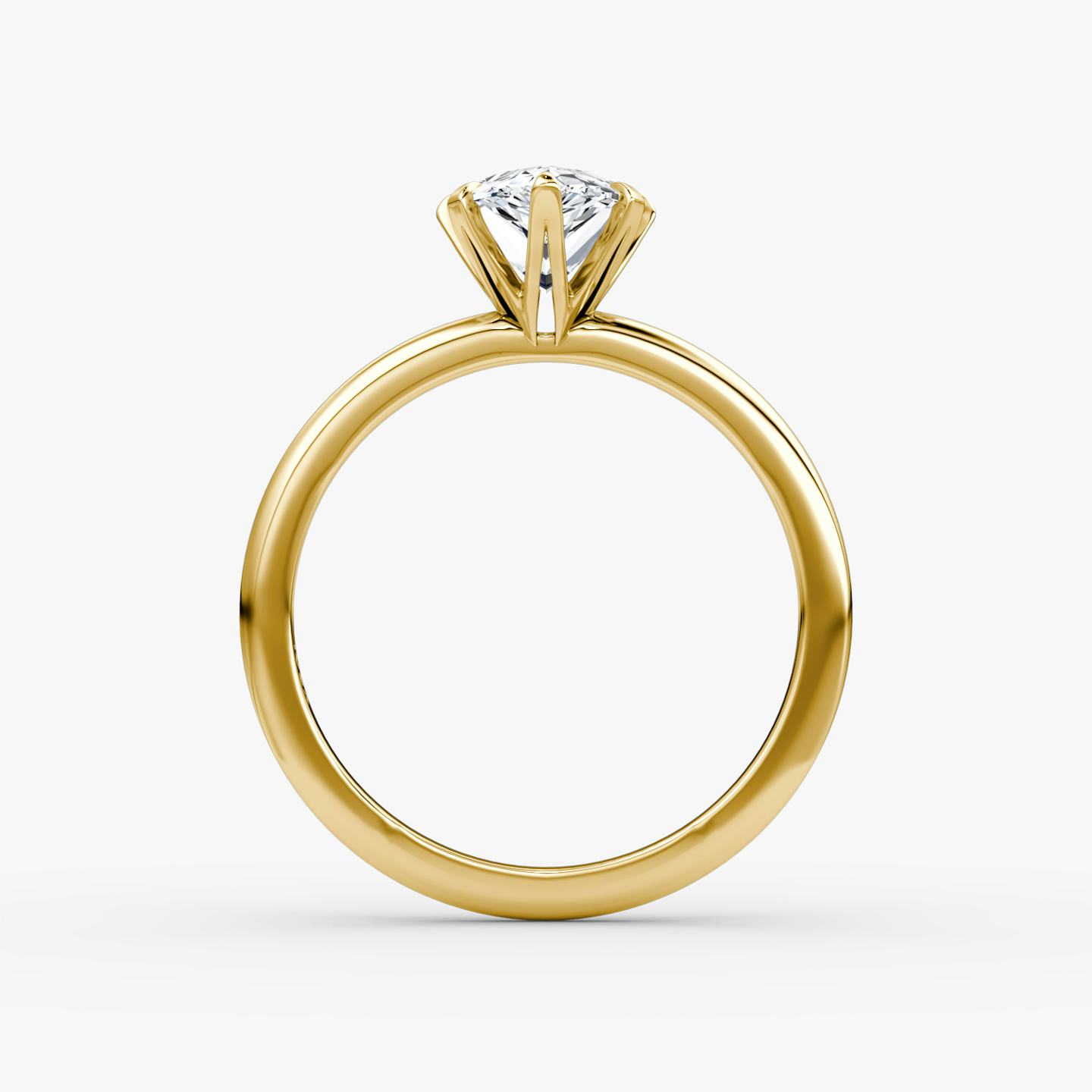 V | Pera | 18k | Oro amarillo de 18 quilates | Banda: Simple | Orientación de diamante: vertical | Peso en quilates: Ver stock total