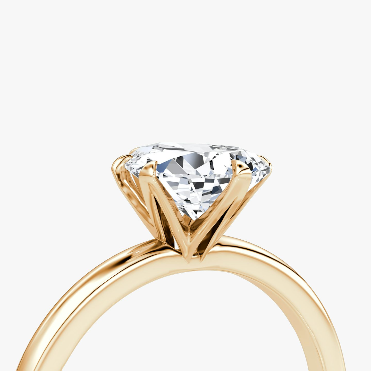 The V | Pear | 14k | 14k Rose Gold | Band: Plain | Diamond orientation: vertical | Carat weight: See full inventory