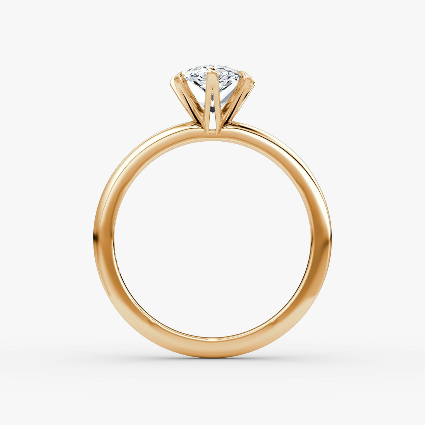 V | Pera | 14k | Oro rosa de 14 quilates | Banda: Simple | Orientación de diamante: vertical | Peso en quilates: Ver stock total