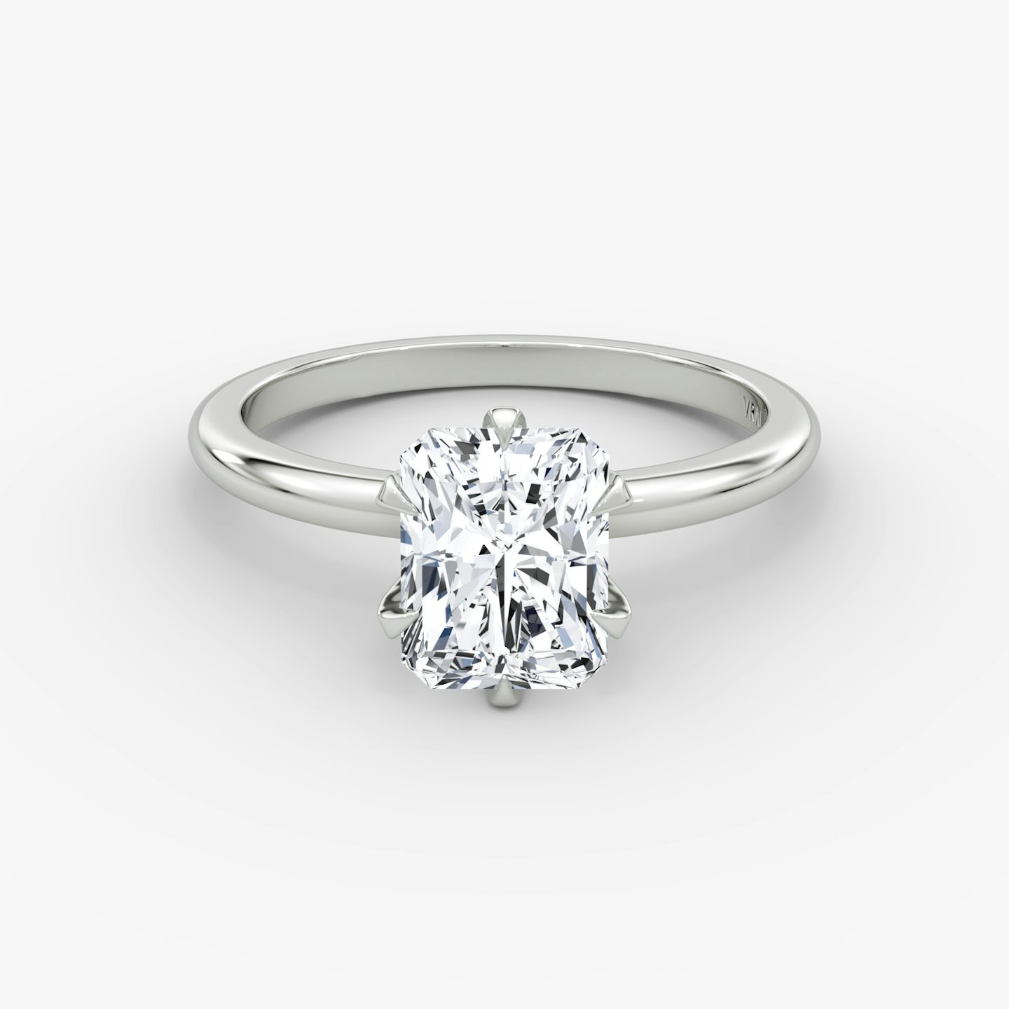 The V | Radiant | 18k | 18k White Gold | Band: Plain | Diamond orientation: vertical | Carat weight: See full inventory