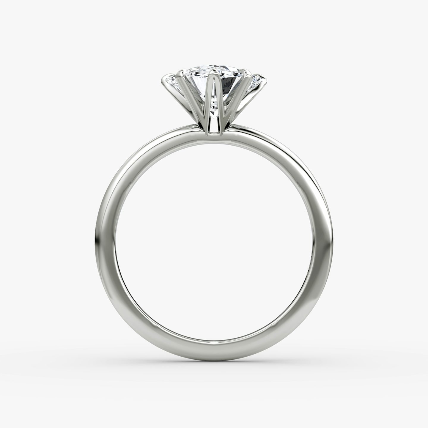 The V | Trillion | 18k | 18k White Gold | Band: Plain | Diamond orientation: vertical | Carat weight: See full inventory