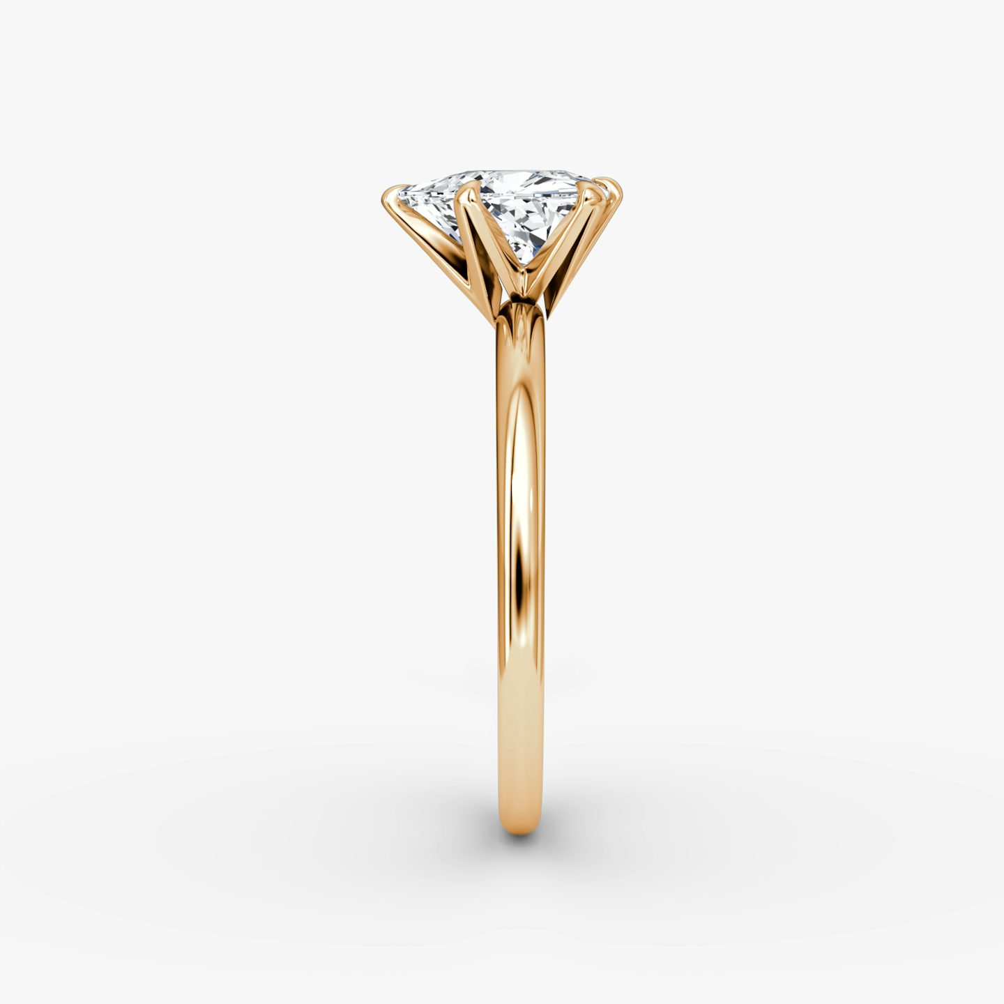 The V | Trillion | 14k | 14k Rose Gold | Band: Plain | Diamond orientation: vertical | Carat weight: See full inventory