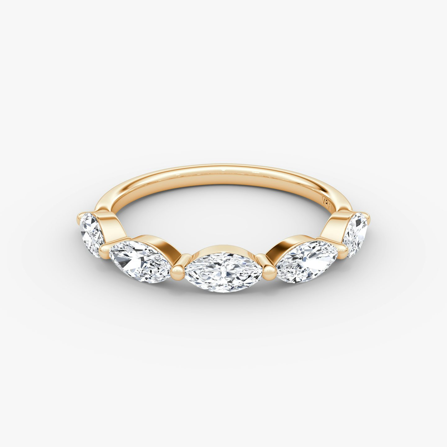 Alliance Single Shared Prong Marquise | Pavé Marquise | 14k | Or rose 14 carats