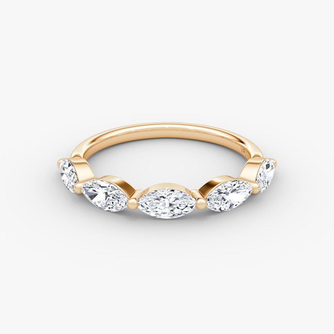 Marquise Single Shared Prong EheringMarquise | Rose Gold