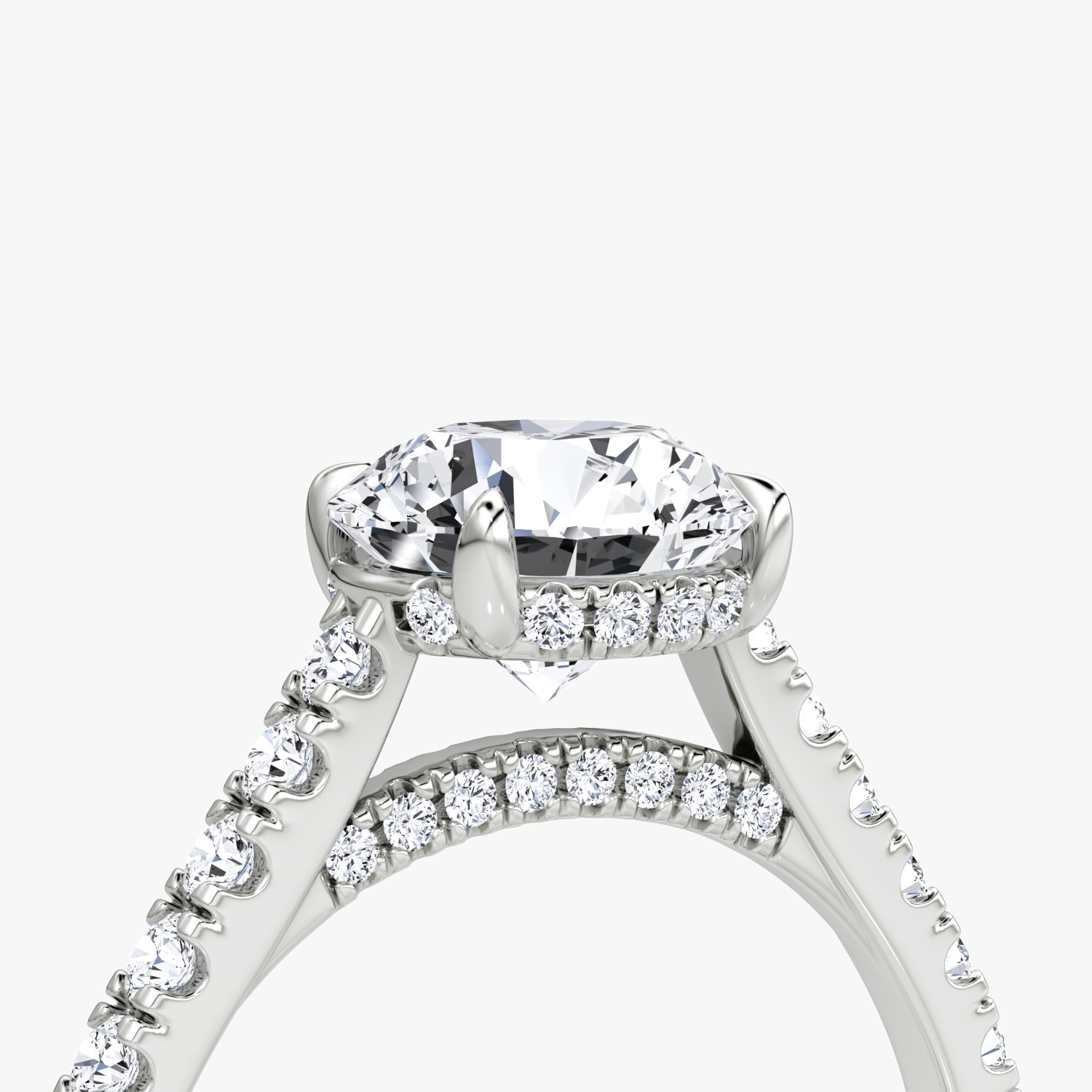 The Pav Bridge Engagement Ring VRAI
