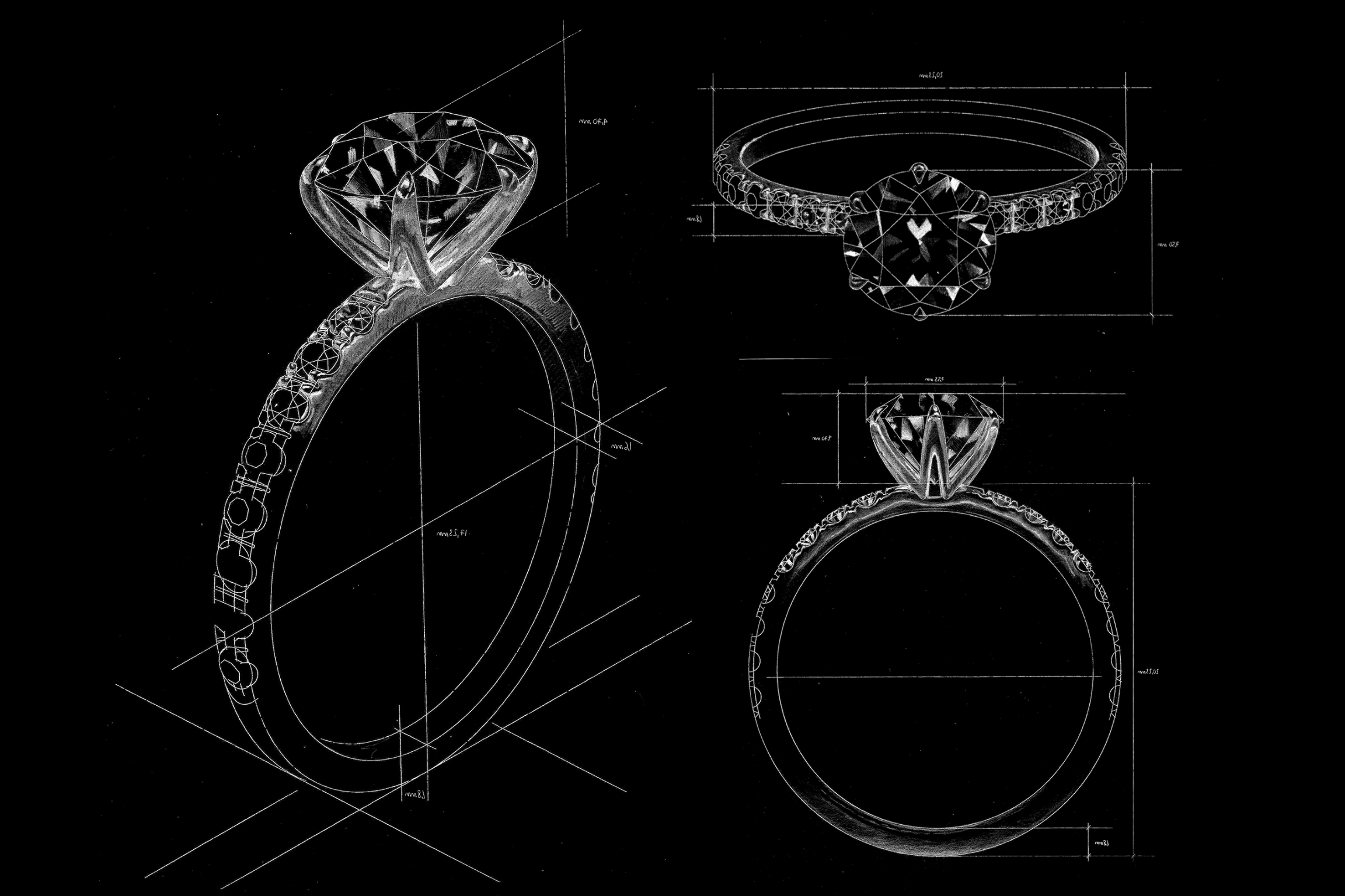 Solitaire Engagement Ring Daniela 14K White Gold – Imagine Diamonds