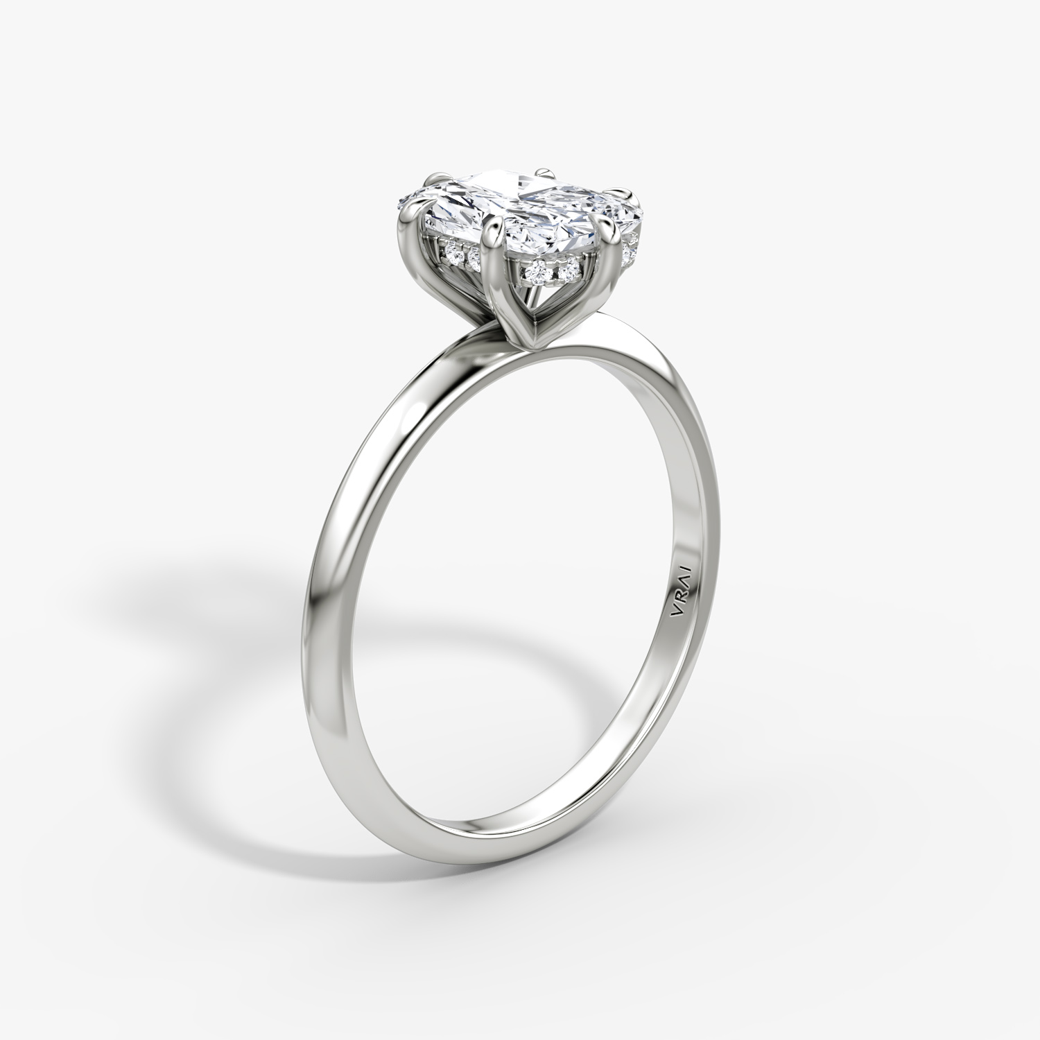 Emerald / Radiant Cut. Moissanite Engagement Rings. 2.0 Carat. D VVS1. –  VK. Diamonds