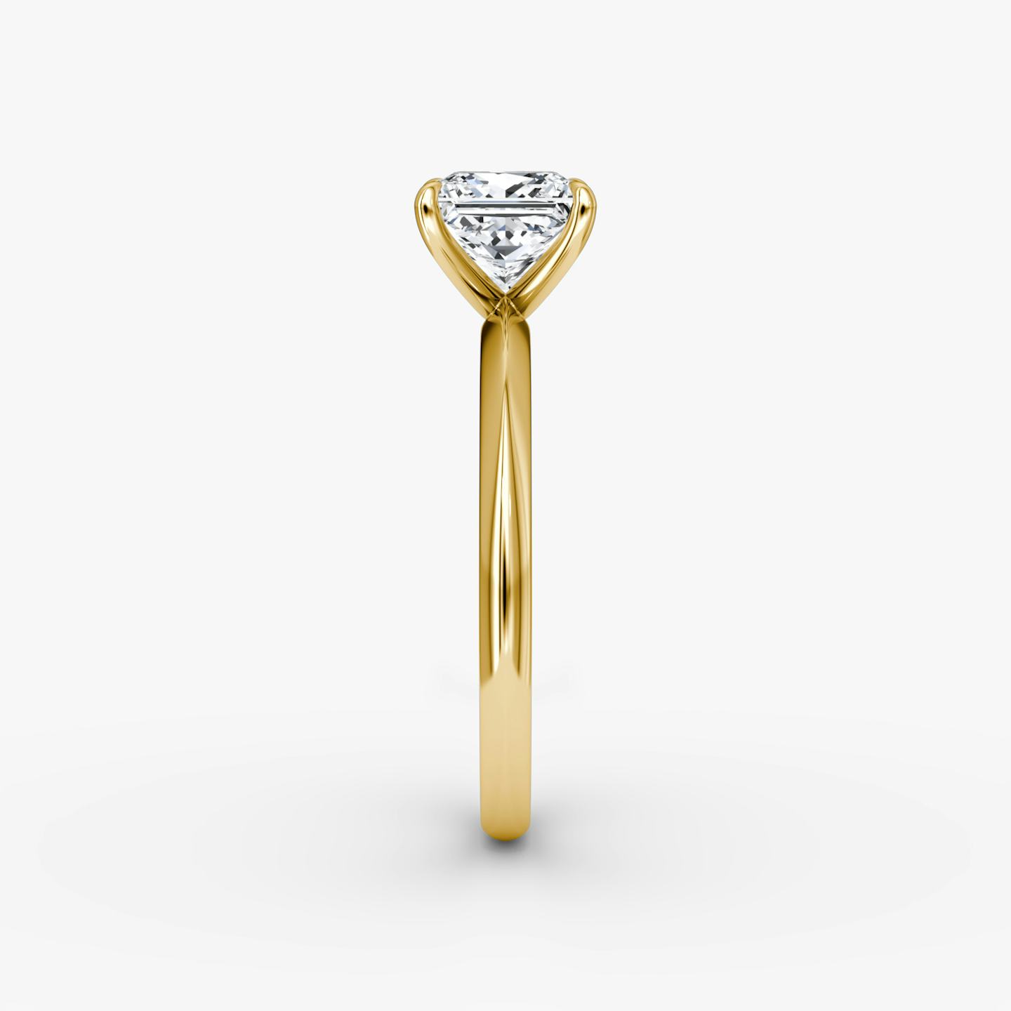 The Knife-Edge | Princess | 18k | 18k Yellow Gold | Band: Plain | Setting style: Plain | Diamond orientation: vertical | Carat weight: See full inventory