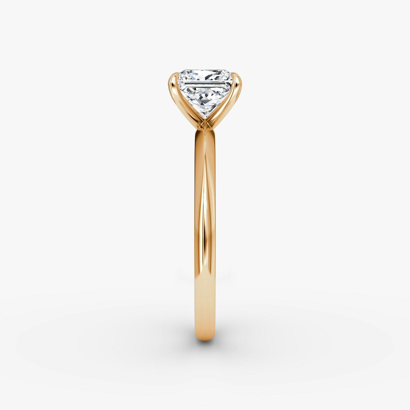 The Knife-Edge | Princess | 14k | 14k Rose Gold | Band: Plain | Setting style: Plain | Diamond orientation: vertical | Carat weight: See full inventory