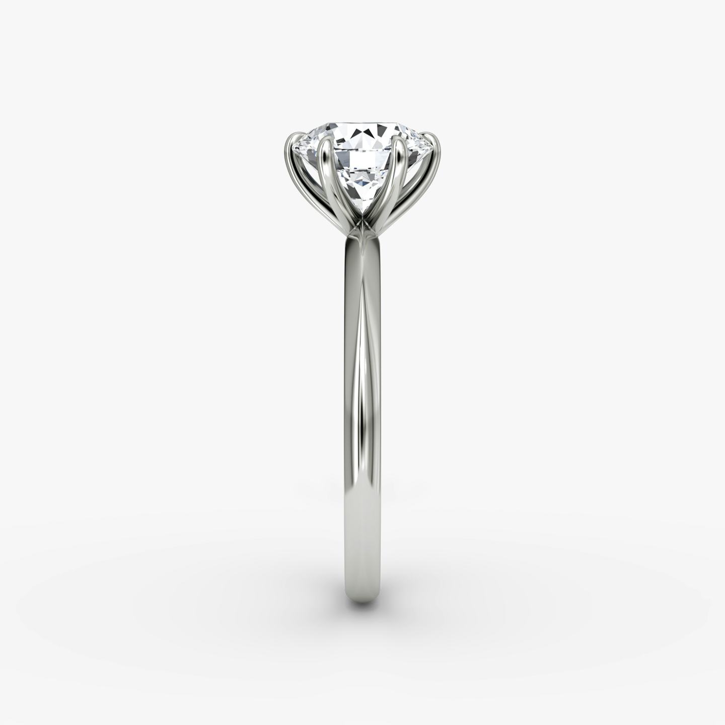 Anillo de compromiso Knife-Edge | Brillante | 18k | Oro blanco de 18 quilates | Banda: Simple | Estilo de engaste: Simple | Peso en quilates: 1 | Orientación de diamante: vertical