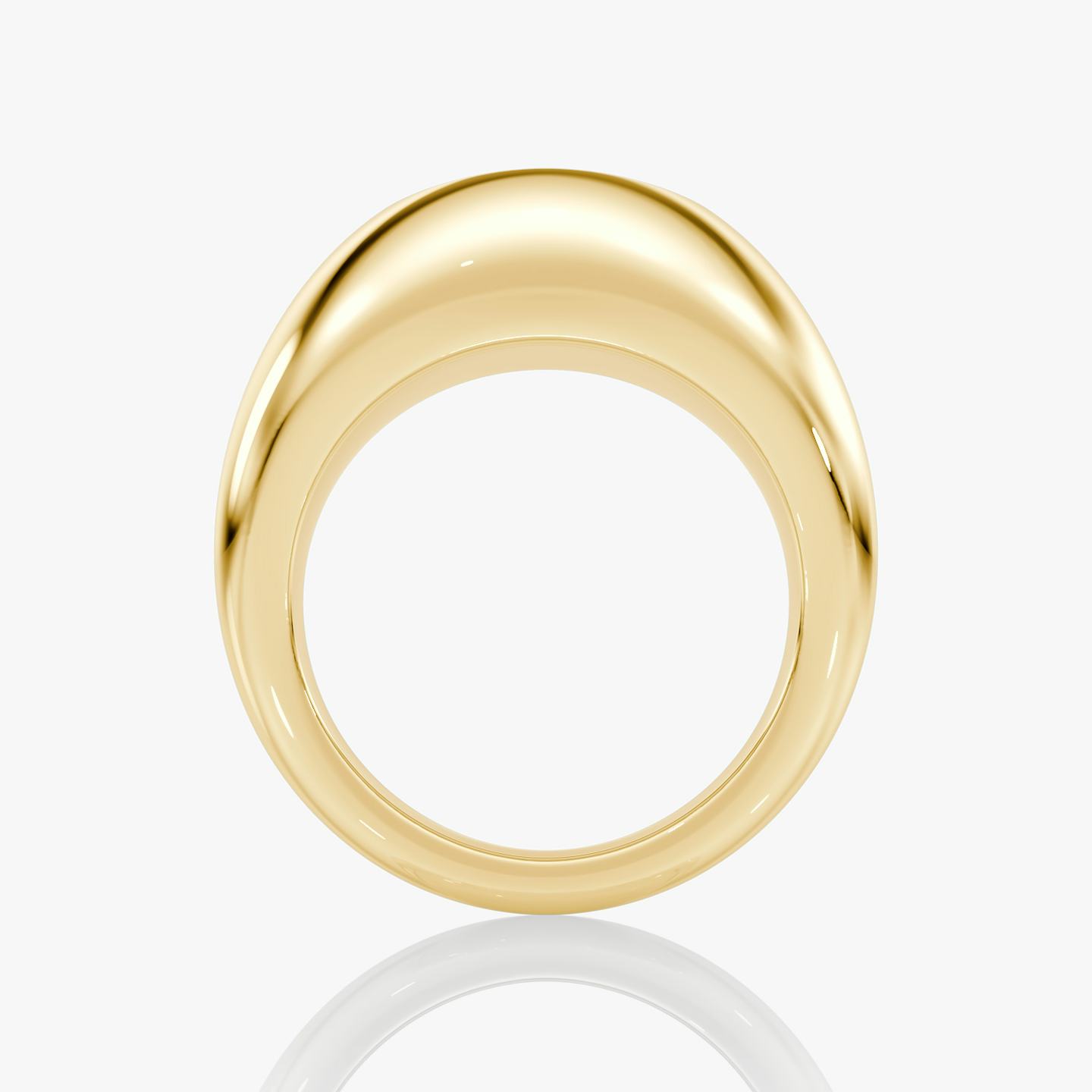 Oval Dome Band | Oval | 14k | 18k Yellow Gold