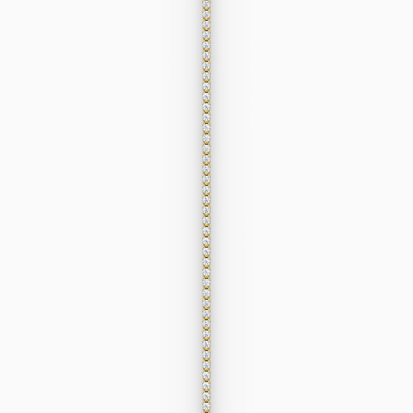 Tiny Tennis Bracelet | Round Brilliant | 14k | 18k Yellow Gold | Diamond size: Original | Chain length: 5.5