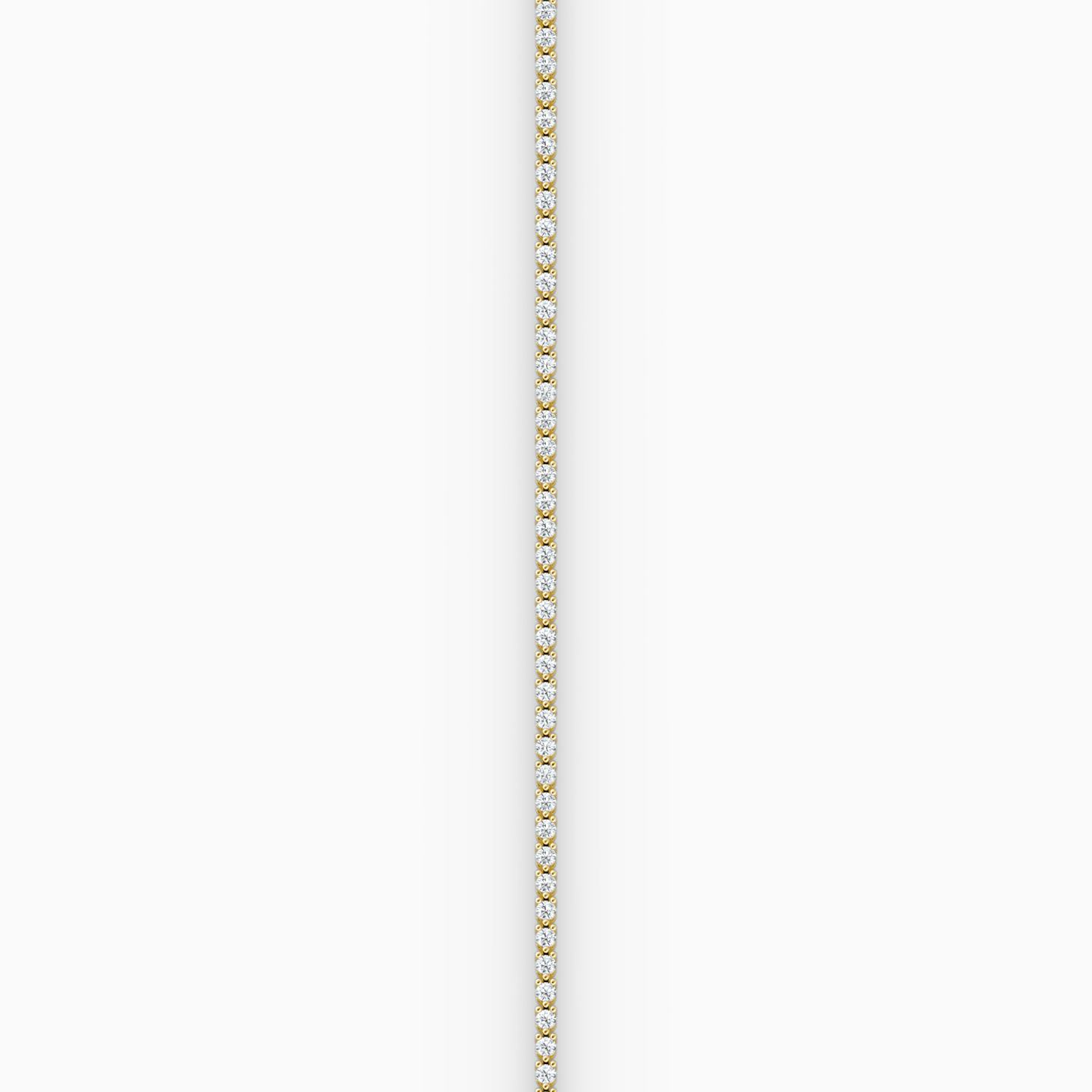 Tiny Tennis Bracelet | Round Brilliant | 14k | 18k Yellow Gold | Diamond size: Original | Chain length: 6