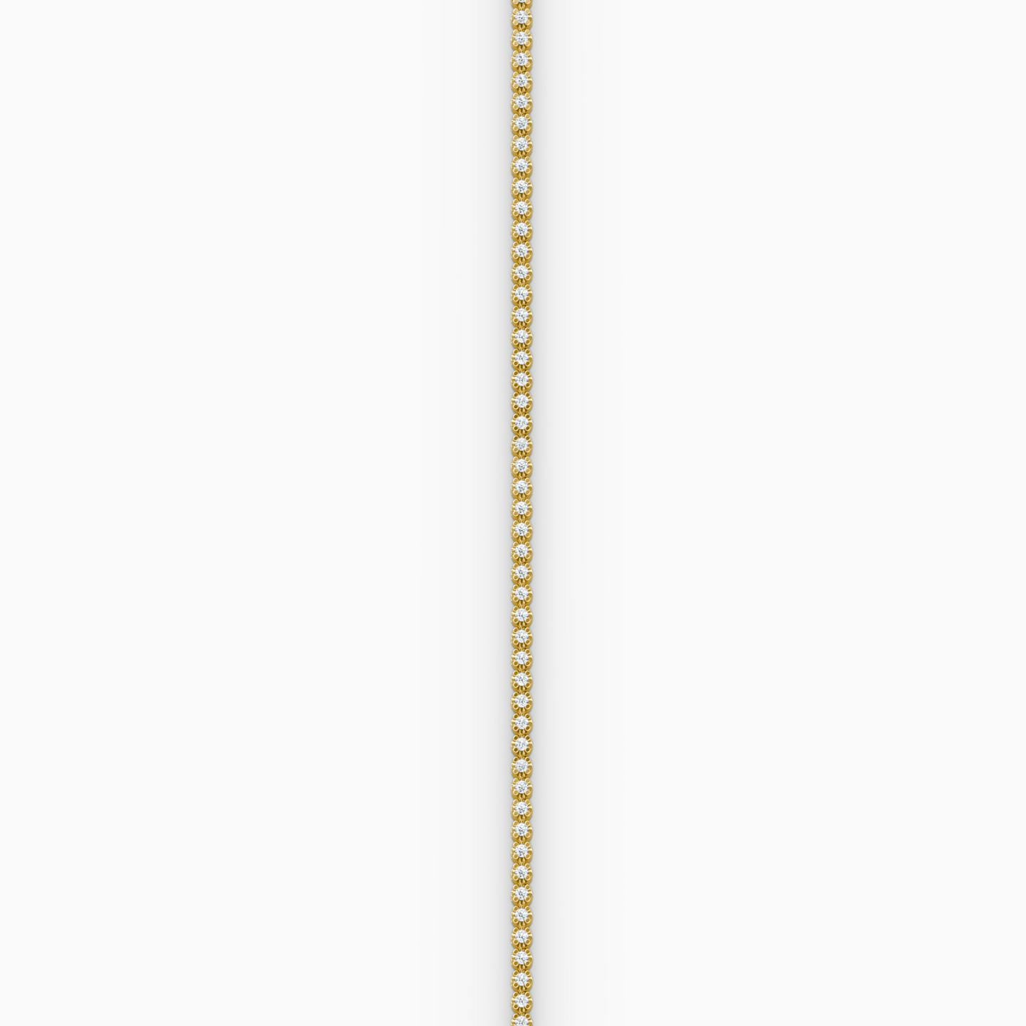 Tiny Tennis Bracelet | Round Brilliant | 14k | 18k Yellow Gold | Diamond size: Petite | Chain length: 6