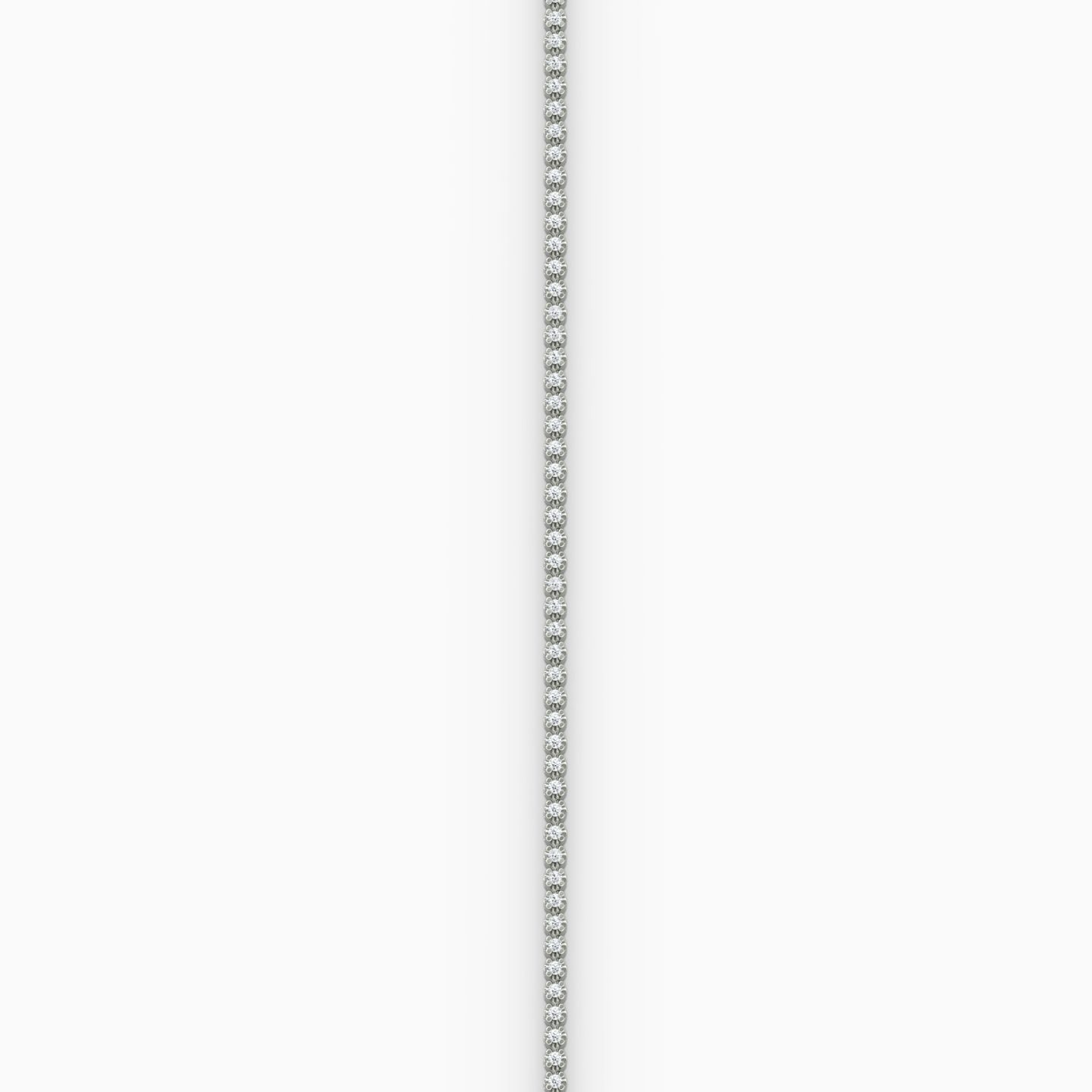 Tiny Tennis Bracelet | Round Brilliant | 14k | 18k White Gold | Diamond size: Petite | Chain length: 6