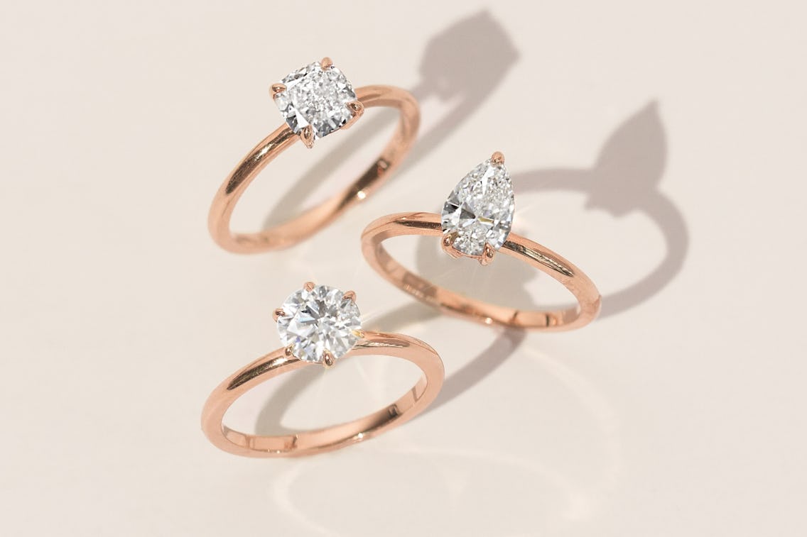 Rose Gold Engagement Ring Renaissance
