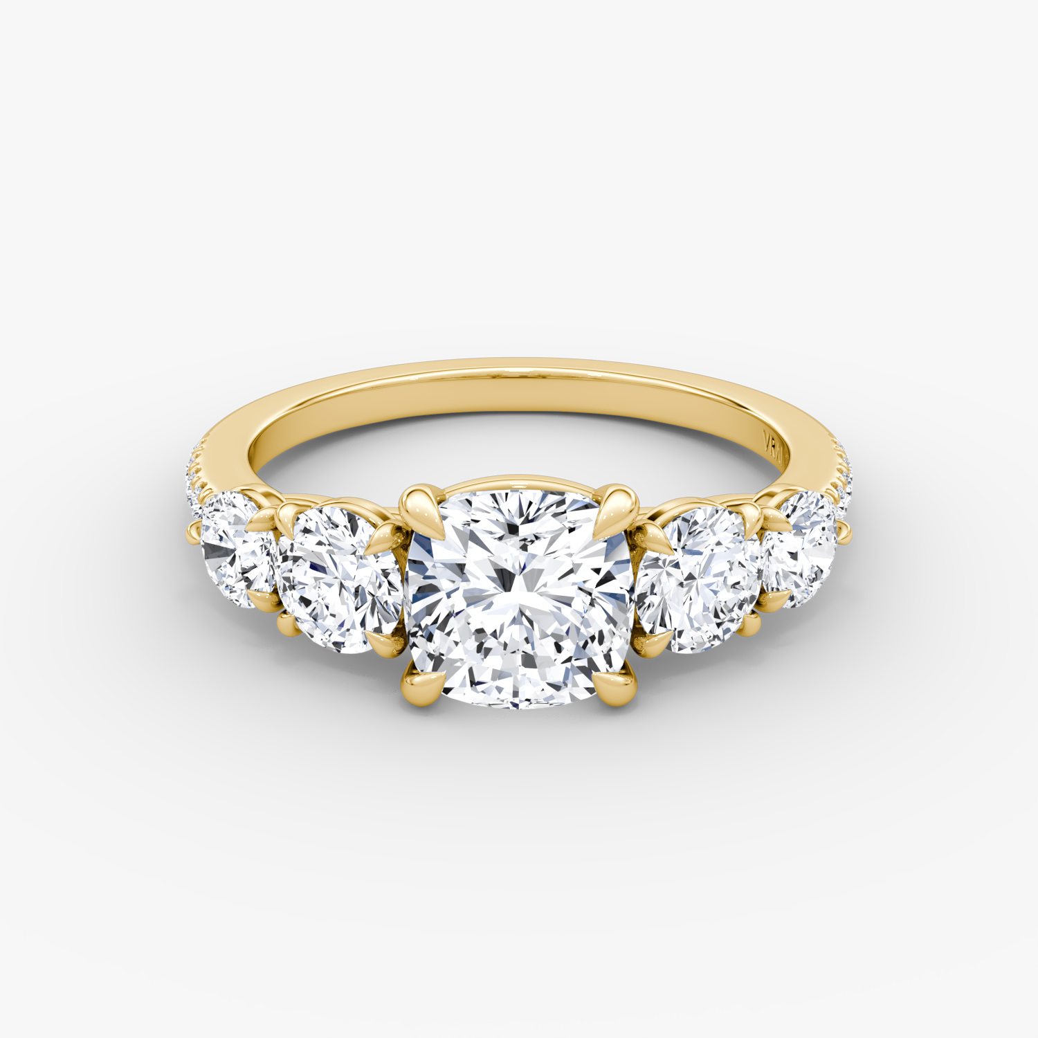 Five Stone Cushion Ring