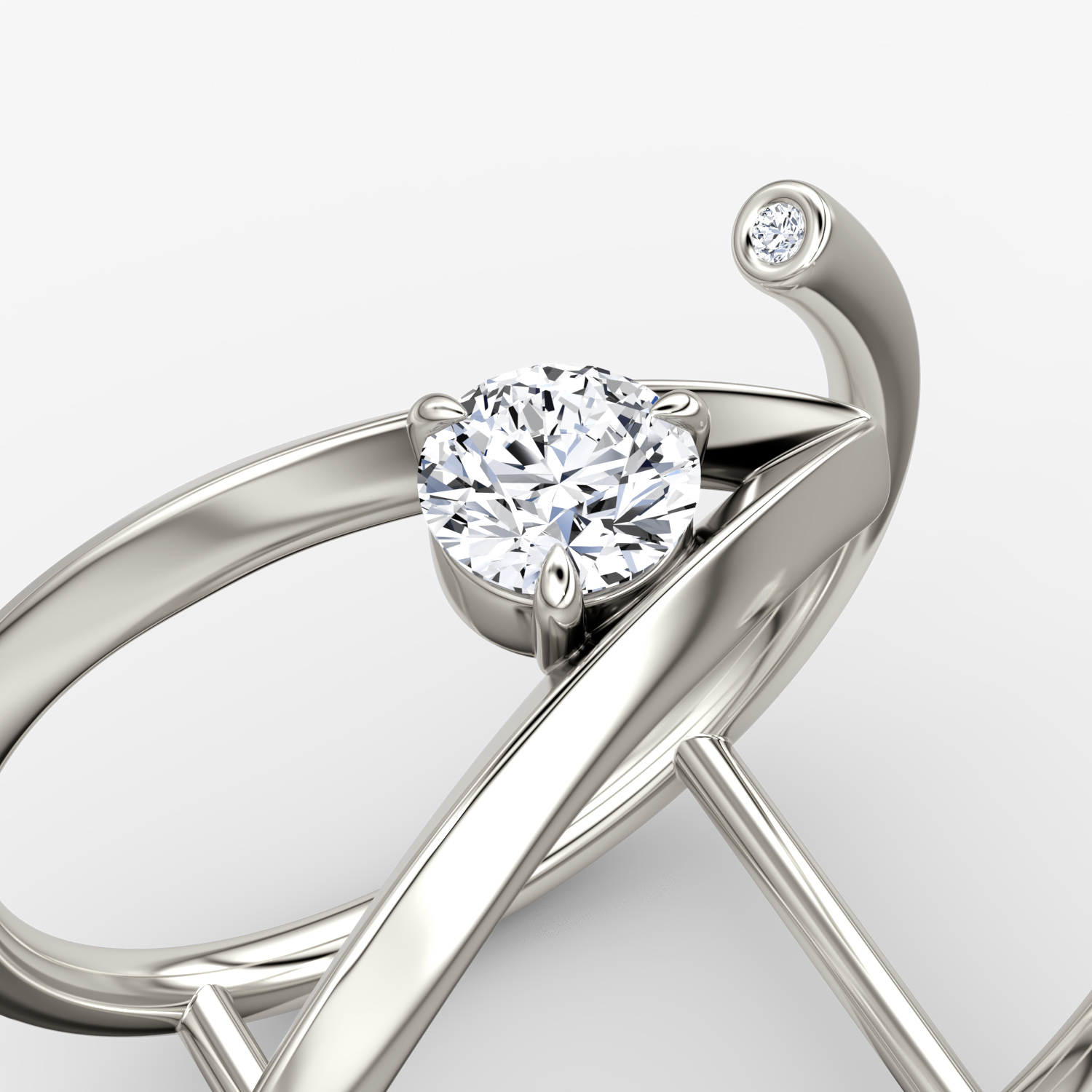 V Collection Open Cuff Ring - thumbnail 5