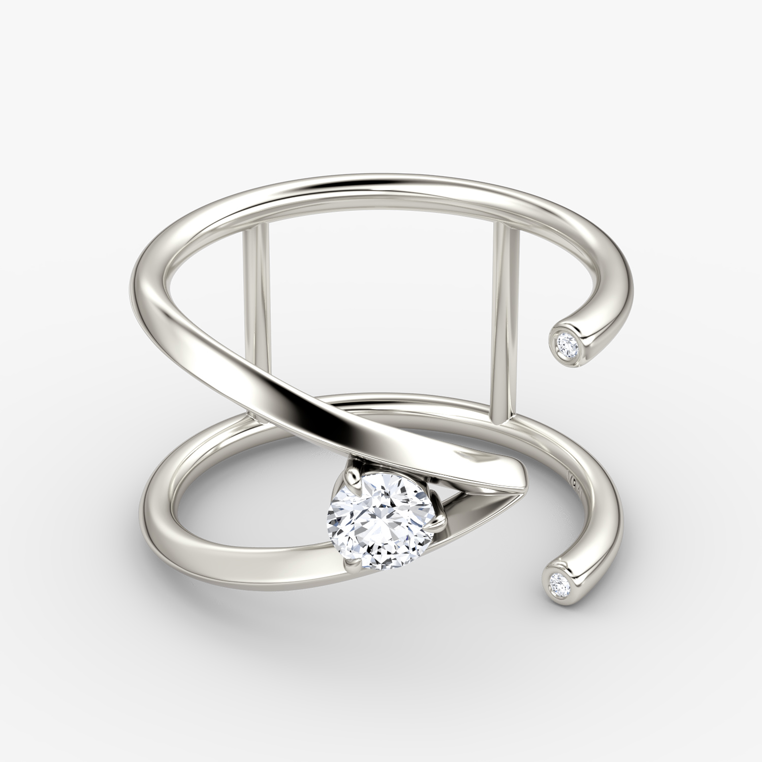 V Collection Open Cuff Ring