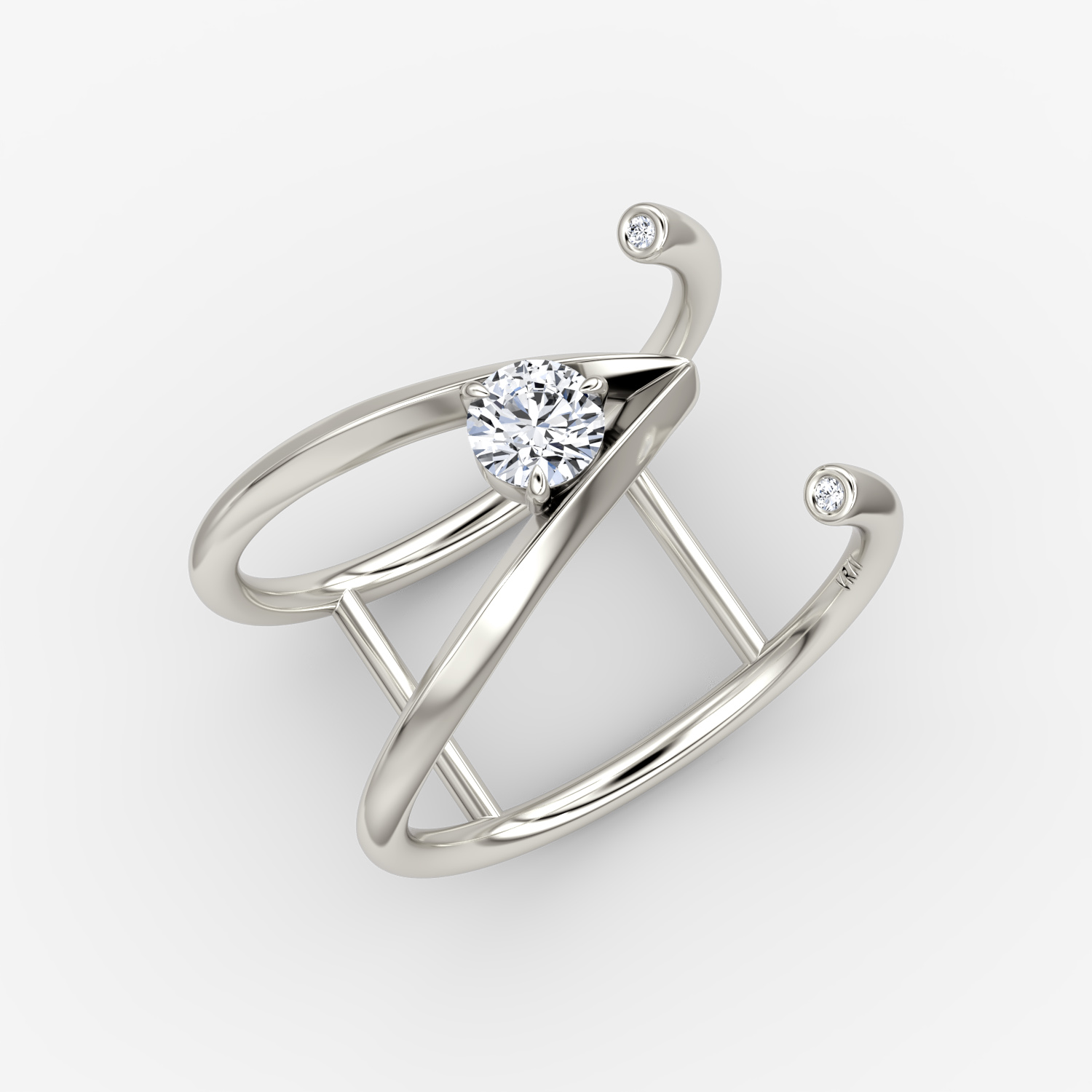 V Collection Open Cuff Ring - thumbnail 3