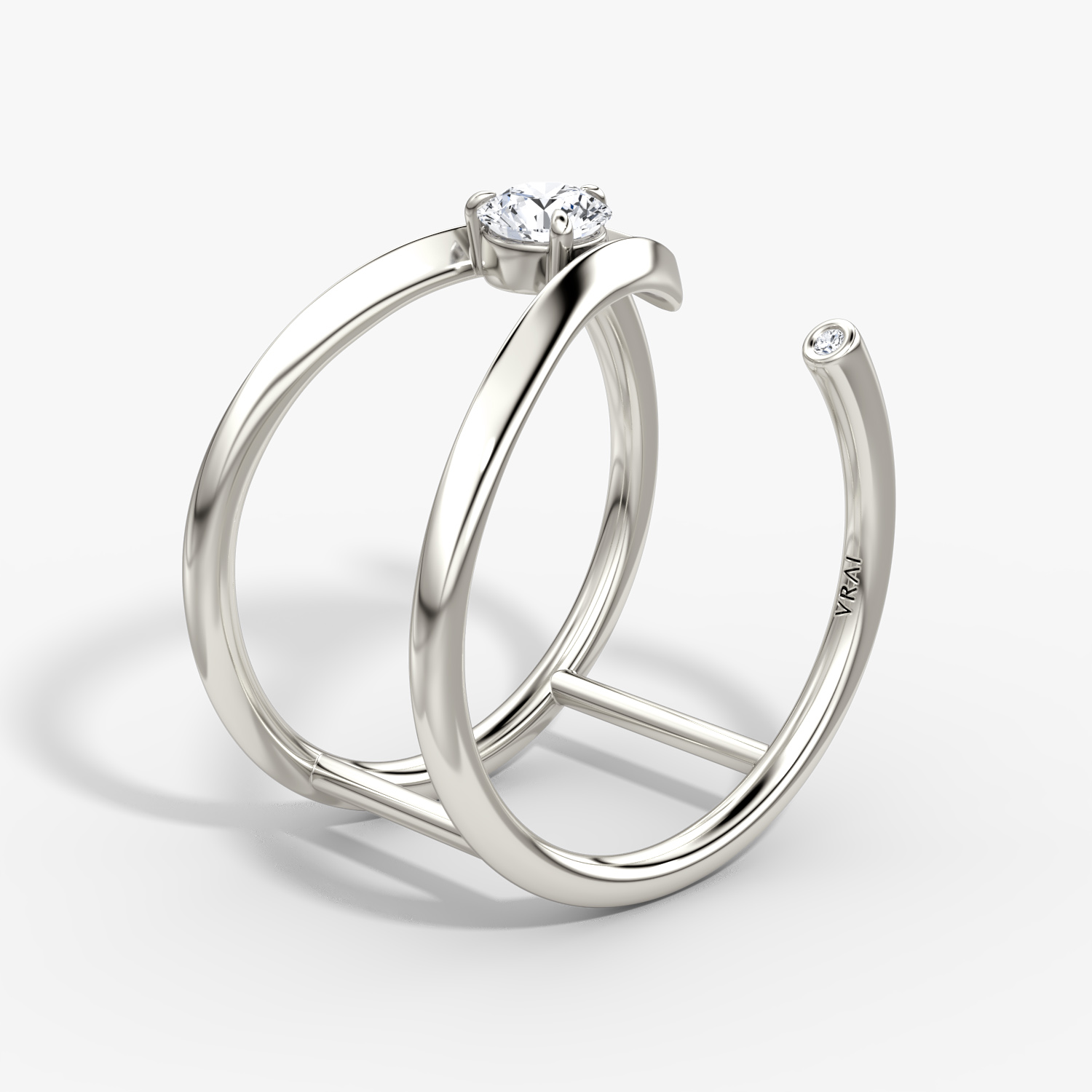 V Collection Open Cuff Ring - thumbnail 4