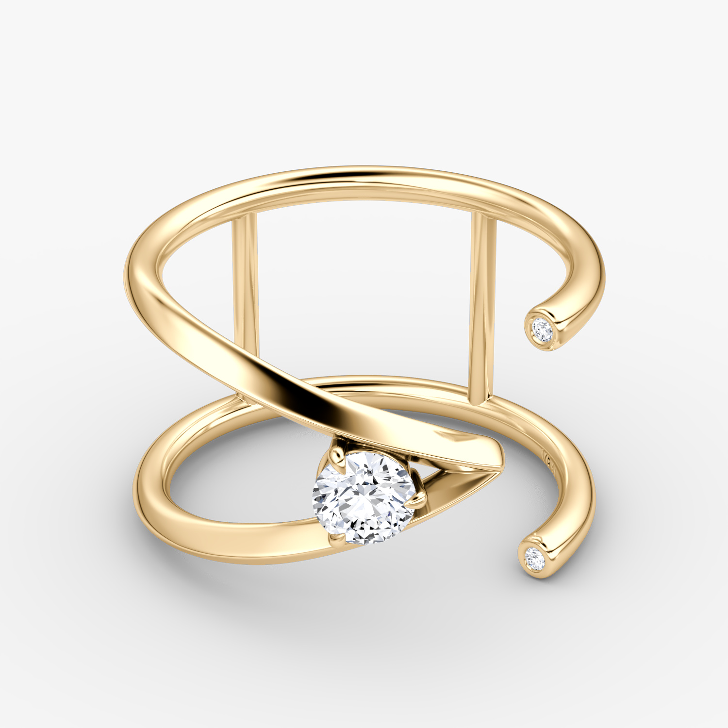 V Collection Open Cuff Ring - thumbnail 6