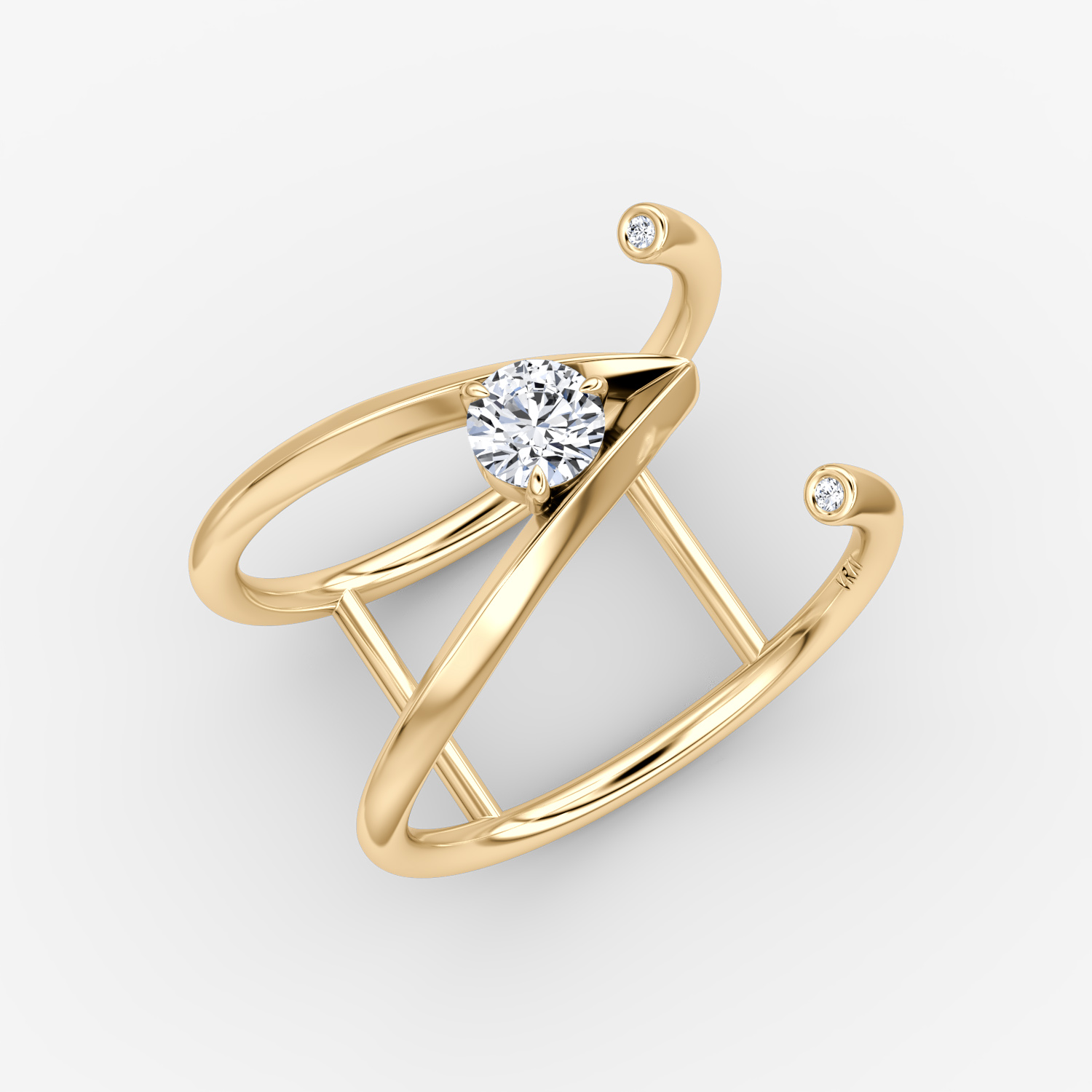 V Collection Open Cuff Ring - thumbnail 7