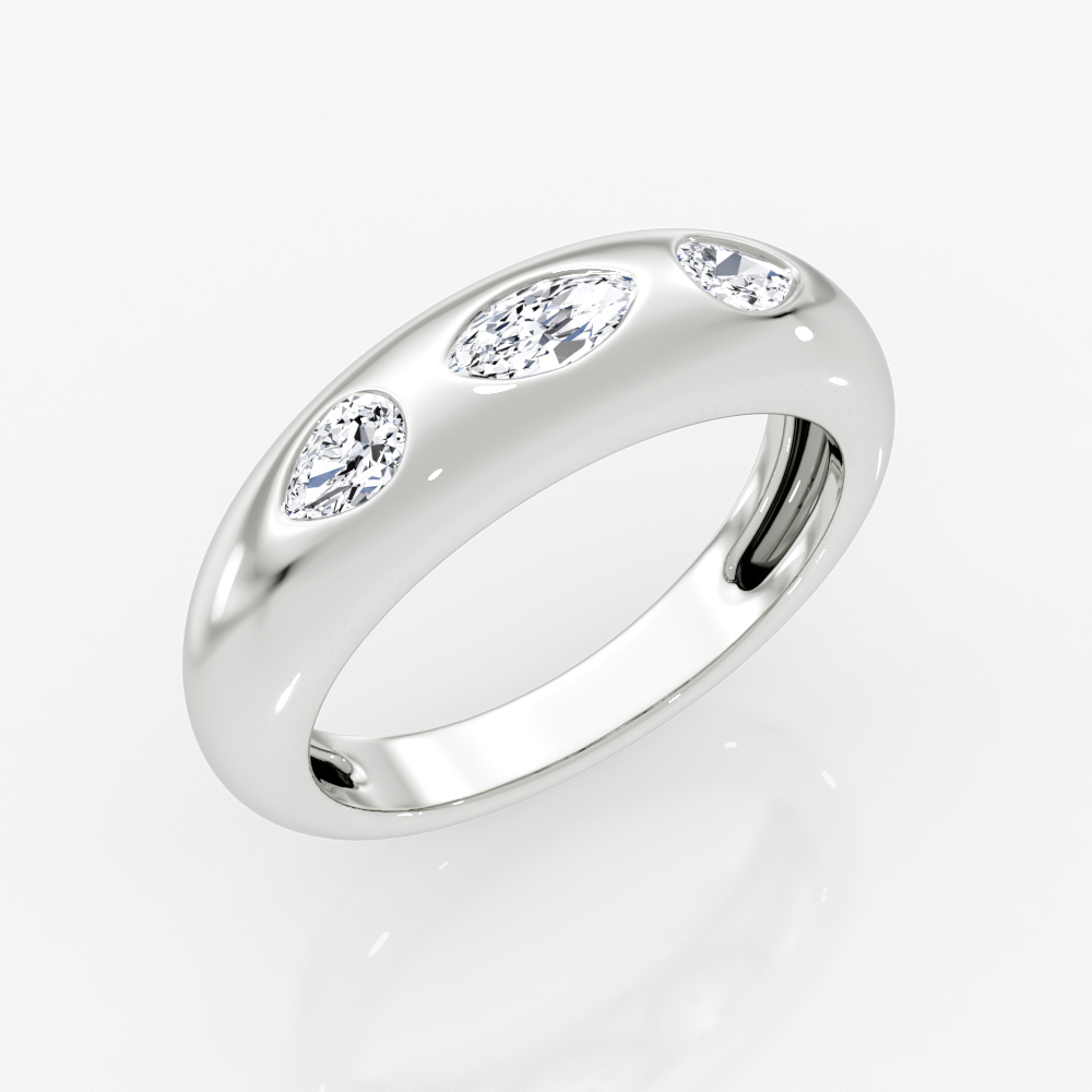 Mixed Shape Dome Band - thumbnail 2