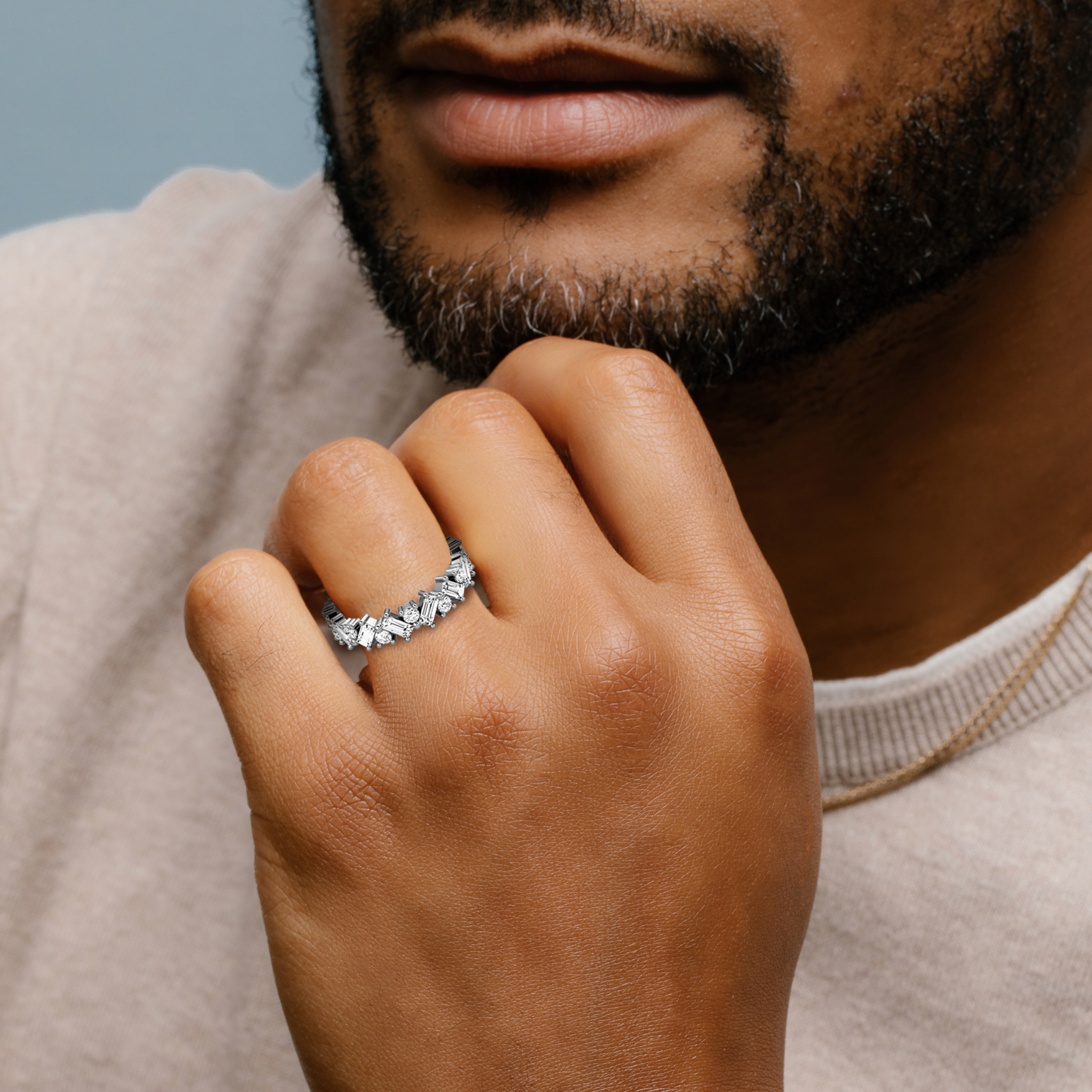 Mixed Shape Eternity Band - thumbnail 8