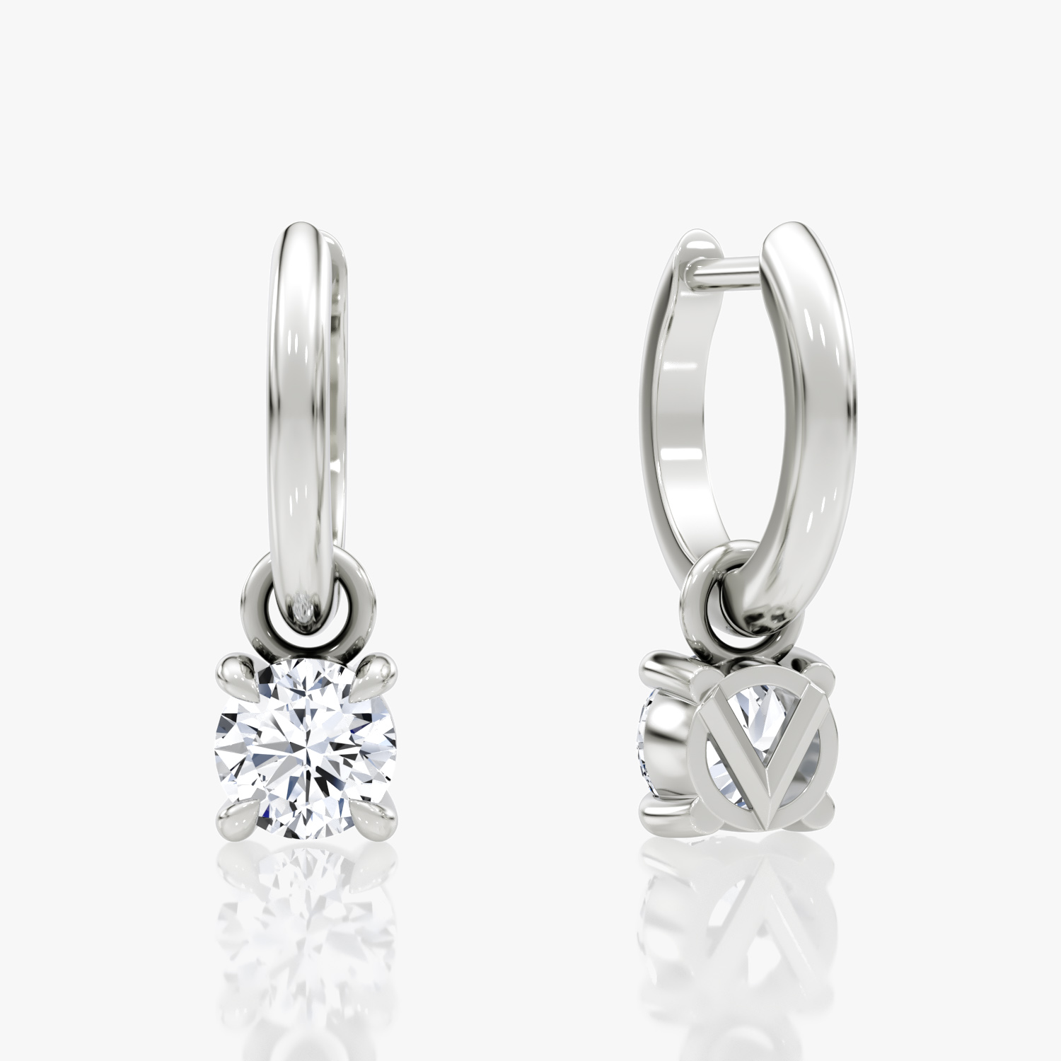 Orecchini Huggie Con Rune Vichinghe KINGWHYTE - Argento Sterling 925 - 15 Mm - Regalo Unisex