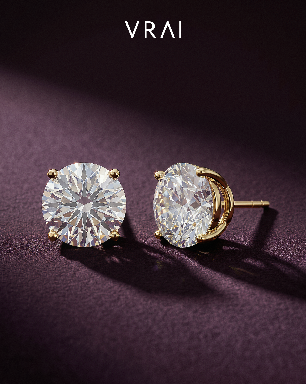 Solitaire Studs for Mother’s Day