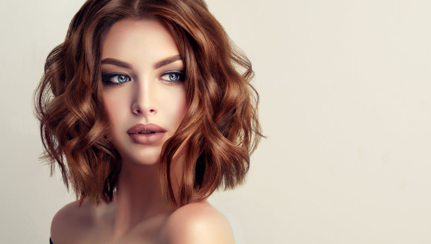 Beautiful woman with red hair