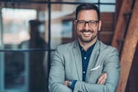 Handsome man in a suit