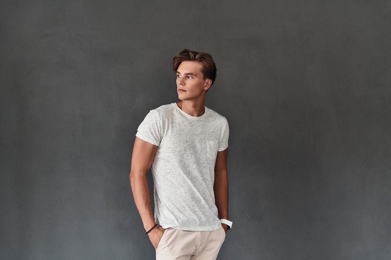 Young man in a t-shirt