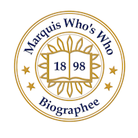 a close up of a logo with a book and stars
