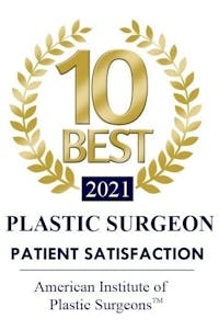2021 Plastic Surgeon Patient Satisfaction award