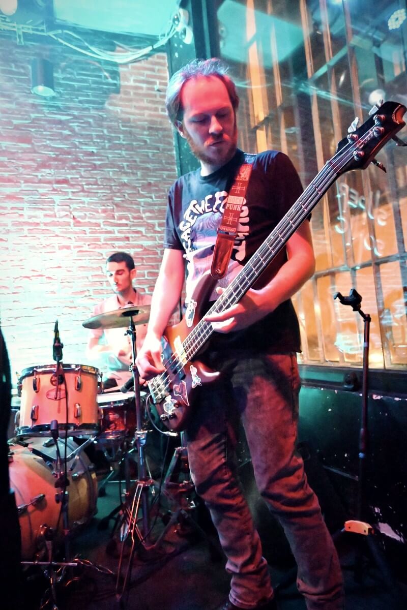 Thomas bassist of rock band Cat Rodeo