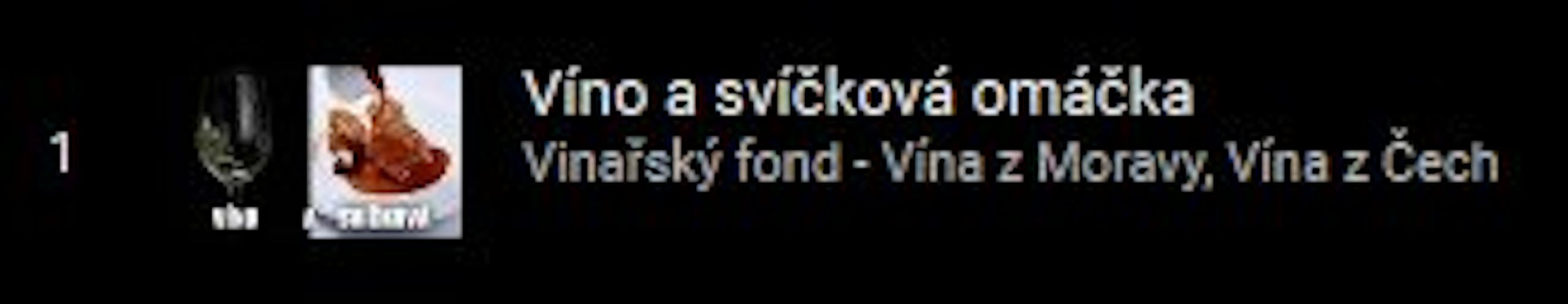 Víno a svíčková omáčka 