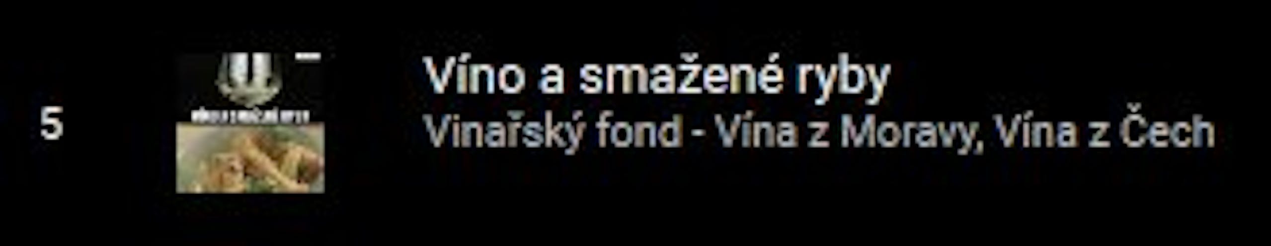 Víno a smažené ryby 