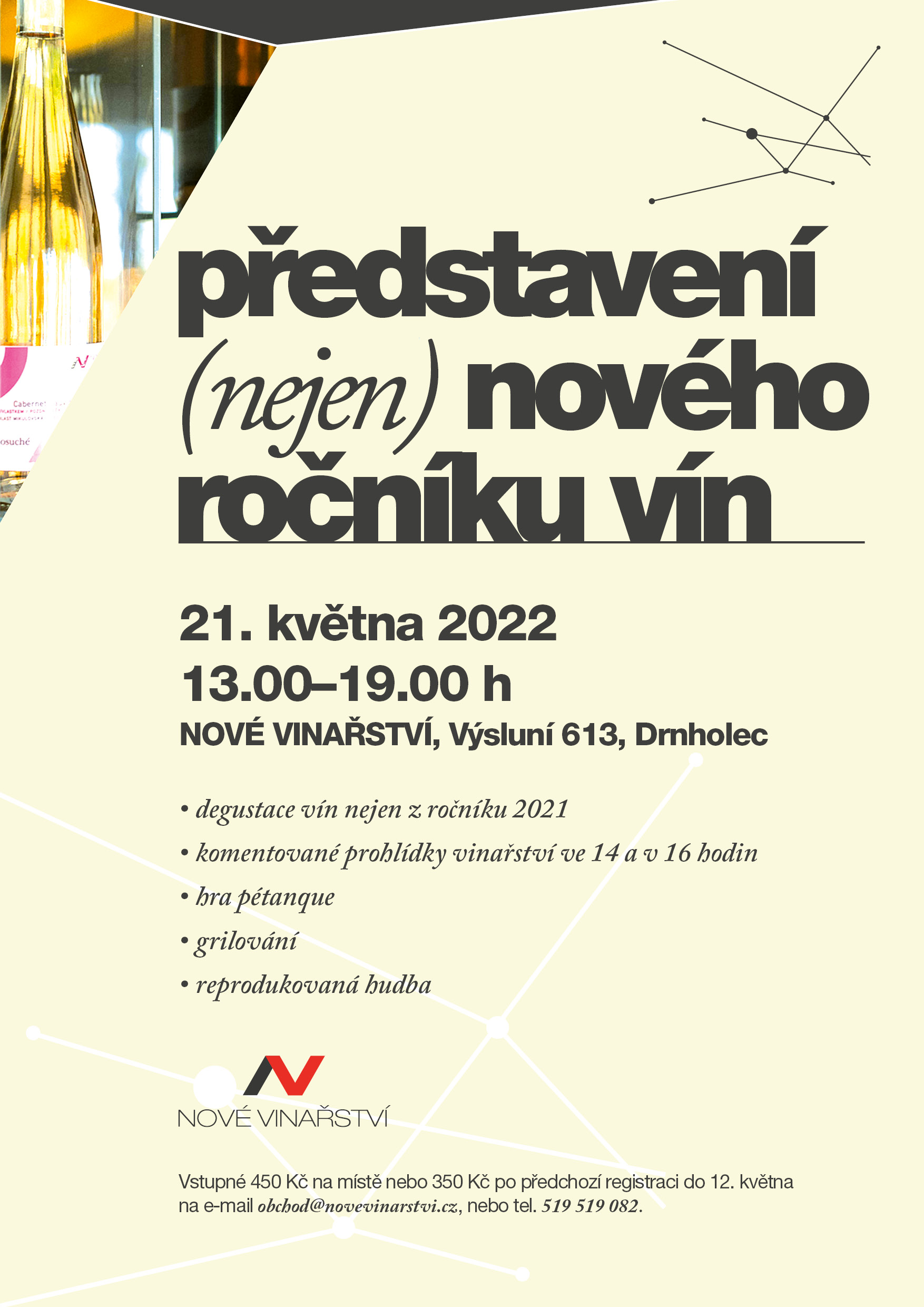 Představení (nejen) nového ročníku vín Nové Vinařství | Drnholec | 21. 5. 2022