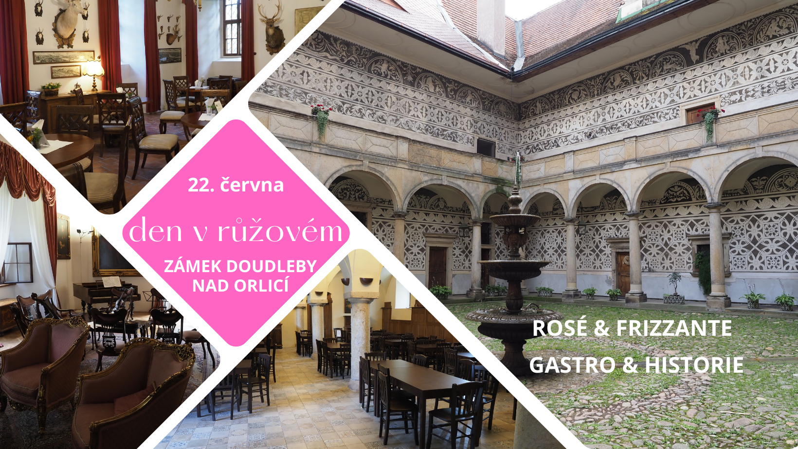Den v růžovém na zámku Doudleby nad Orlicí | Doudleby nad Orlicí | 22. 6. 2024