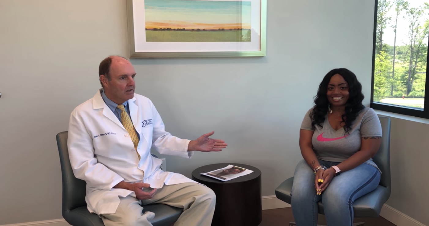 Doctor talking to patient