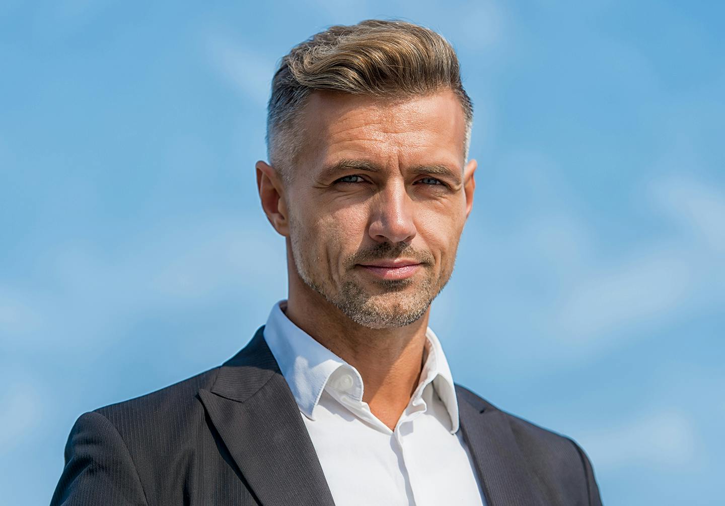 man with a full head of hair