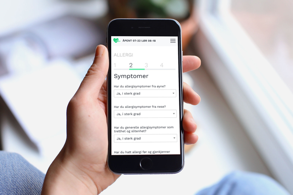 Nettlegevakt på en mobilskjerm