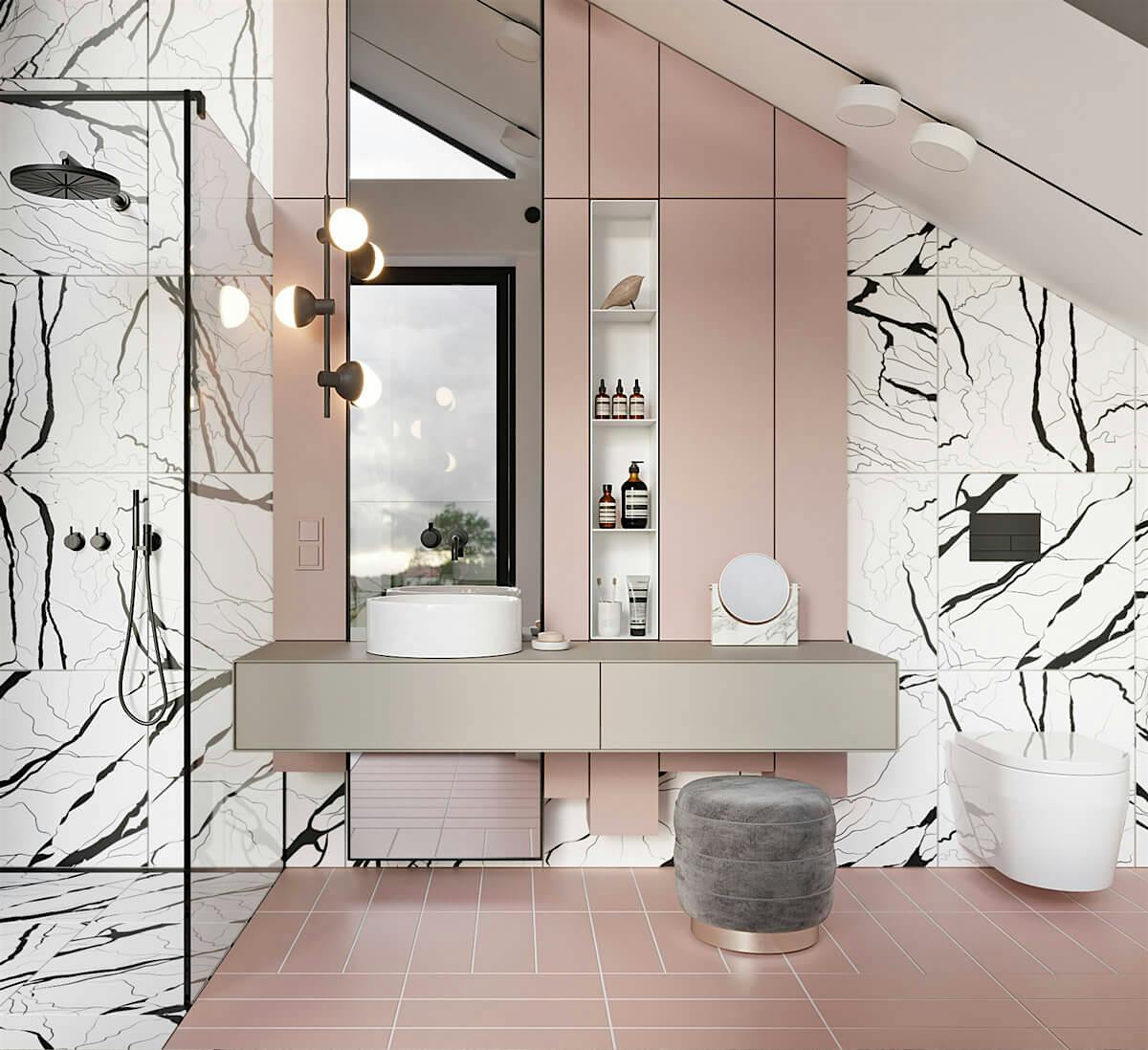 moderne badkamer
