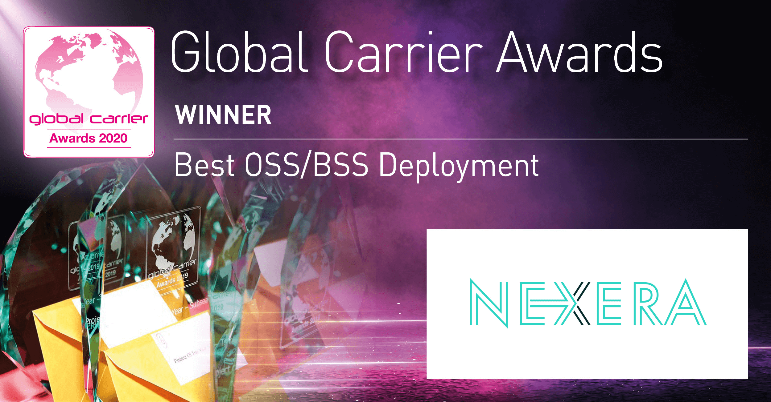 Nagroda Global Carrier Awards 2020 Best OSS/BSS Deployment dla NEXERY