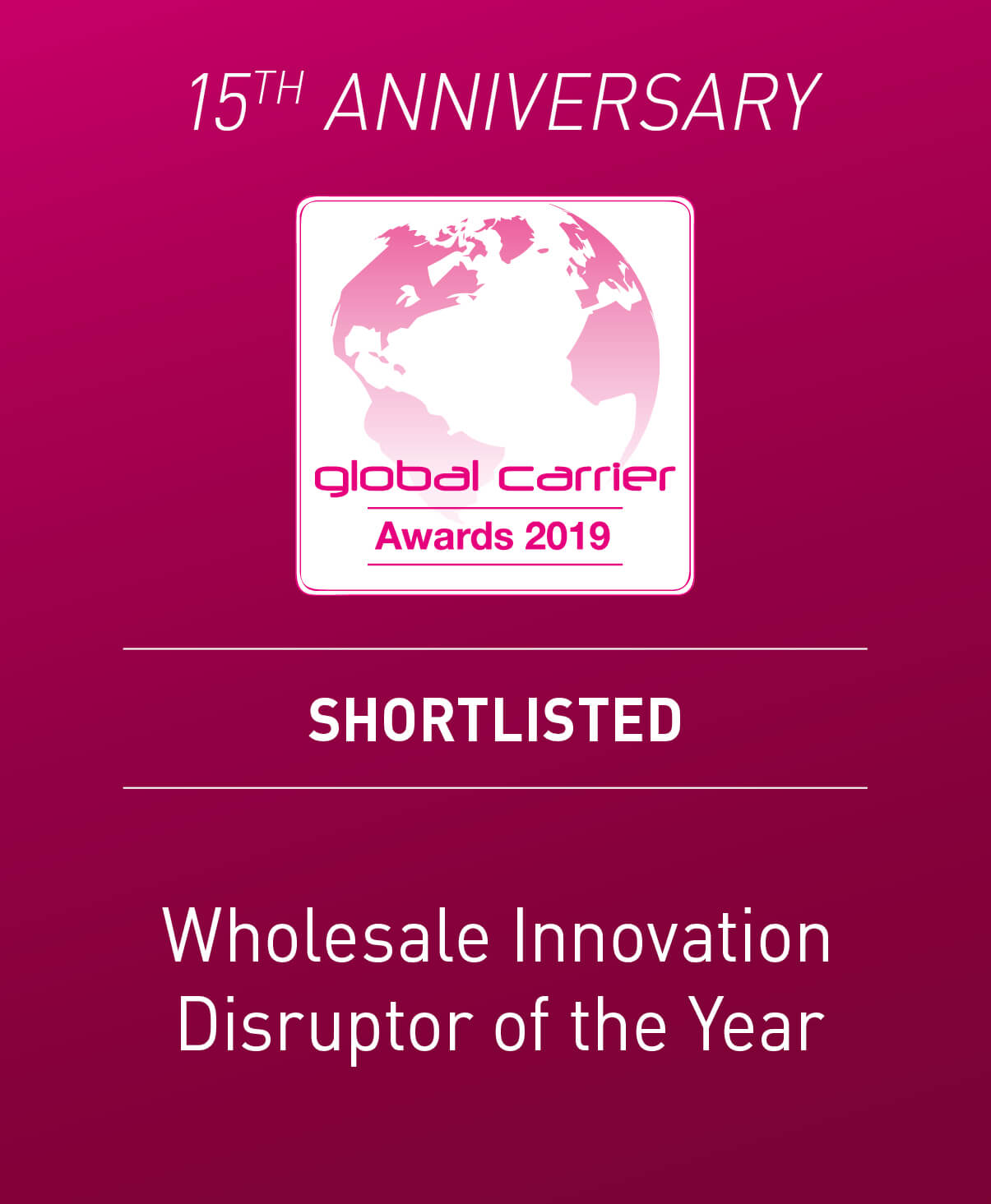 Nominacja NEXERY do Global Carrier Awards w kategorii Wholesale Innovation Disruptor of the Year