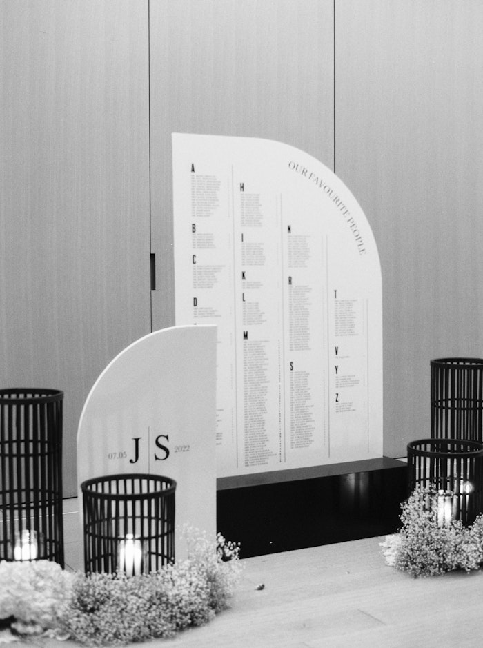 High-end wedding decor at Globe and Mail Centre