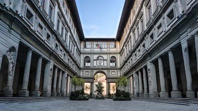 The Uffizi Galleries in the heart of Florence